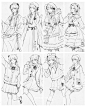 漫画速写团练课示范 小合集 #81-84/100 : 离开100张还差16张～要多多加油喽可爱的学员们打卡比我还勤 速写团练课6期倒计时6天开课，新的一期一起加油哇#速写  #漫画  #打卡  #画画的日常