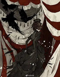 故事情景丰富的黑暗画风
,
人物插画，漫画艺术家
,
Abigail Larson ​​​ ​​​​