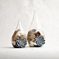 Teardrop shaped terrarium natural