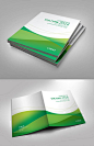 绿色抽象动感科技画册封面设计_图品汇