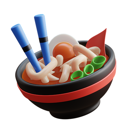 Ramen Noodle 3D Illu...