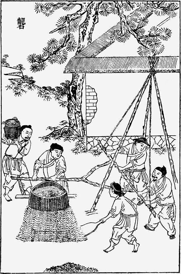 古代生活场景高清素材 务农 古代人物 古...