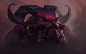 Ornn VisDev, Joshua Brian Smith : Some work to resolve the finer points of the character, as well as explore possible narratives for the splash and promo content.