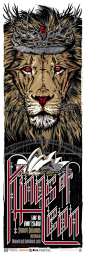 Studio Seppuku - The Art of Rhys Cooper — KINGS OF LEON - gigposter - Goat Island 2013 - Sydney Harbour: 