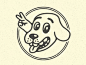 Don't tell this little happy dog that he's been rejected as a logo ;)