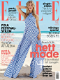 Camilla Christensen演绎《Elle》瑞典版2016年7月刊封面