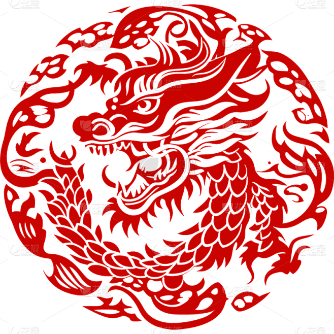 新年春节新春龙年2024立体3D龙元素