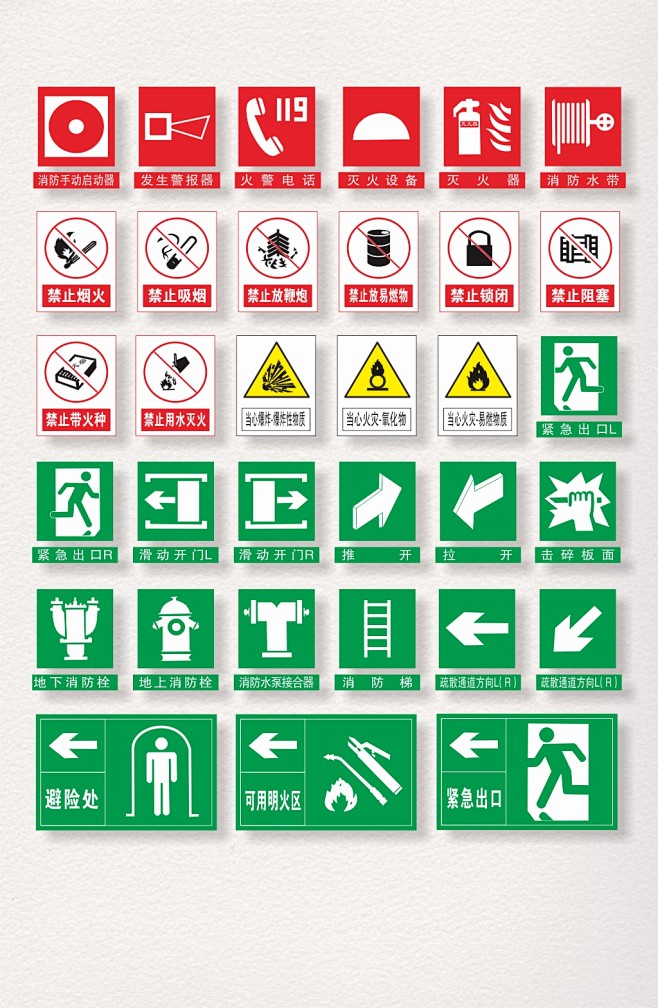 消防安全标识牌大全