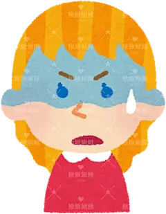 白人男女孩的表情插画“激动的脸、焦虑的脸、惊讶的脸、担忧的脸”whitegirl2_4shock男孩女孩子儿童表情包动作姿势贴纸扁平儿童插画元素卡通免扣png图片素材