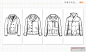 从收费网站下载的，几款外套与夹克的款式图，针织梭织都有 - 流行色-服装流行趋势 - 穿针引线服装论坛