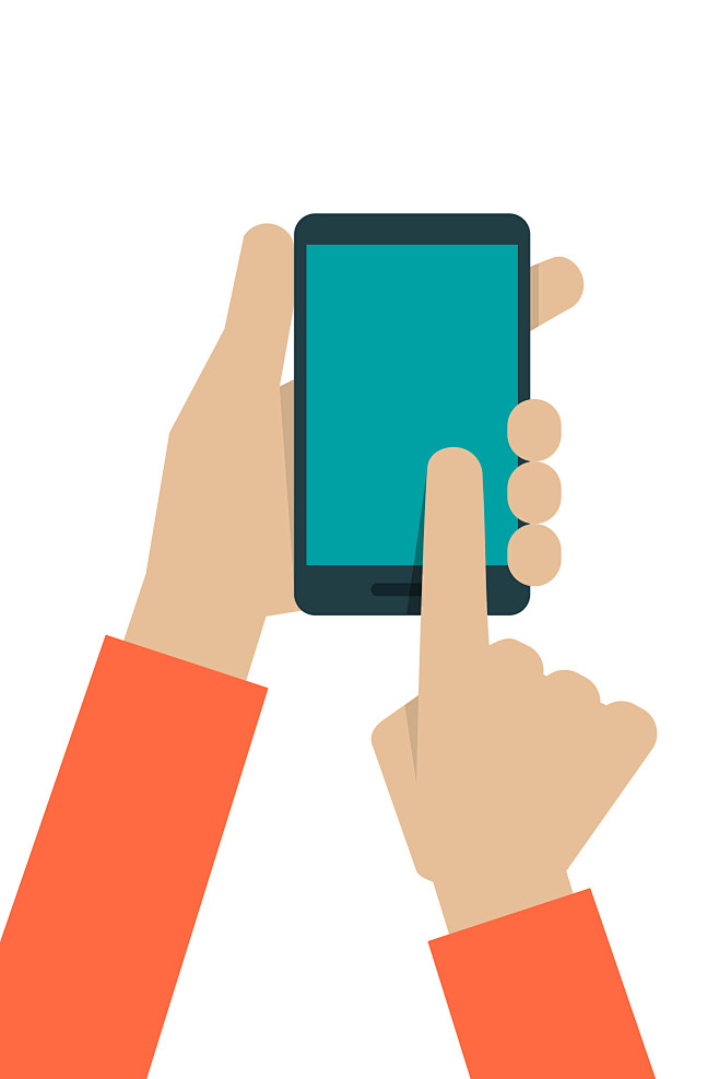 电商素材扁平化素材手拿手机拿手机素材电商素材扁平化素材手拿手机拿