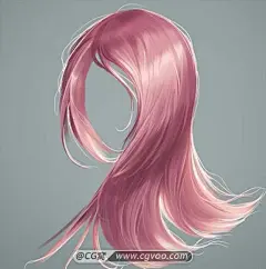 原画教程-头发绘画视频教程 (MP4+PSD),CG窝
