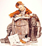  罗曼·罗克韦尔 Norman Rockwell，美国家喻户晓的插画大师。 ​​​​