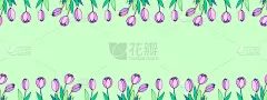 春天的花。粉色郁金香的框架。矢量涂鸦手画孤立。贺卡、请柬、情人节、妇女节或母亲节的装饰