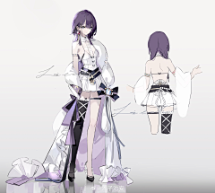 十维克采集到角色-礼服女性