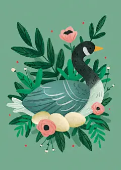 圣诞节主题插画，来自美国插画师 Lindsay Dale-Scott ，关于歌谣《圣诞节的十二天》，主要是关于整个圣诞节期间要做的事情，类似中国关于过年的童谣“二十五，磨豆腐；二十六，割猪肉……”，歌词很有趣。 ​