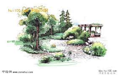 溺水采集到手绘景观
