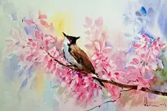 泰国艺术家 Adisorn Pornsirikarn 色彩浓厚的手绘水彩插画