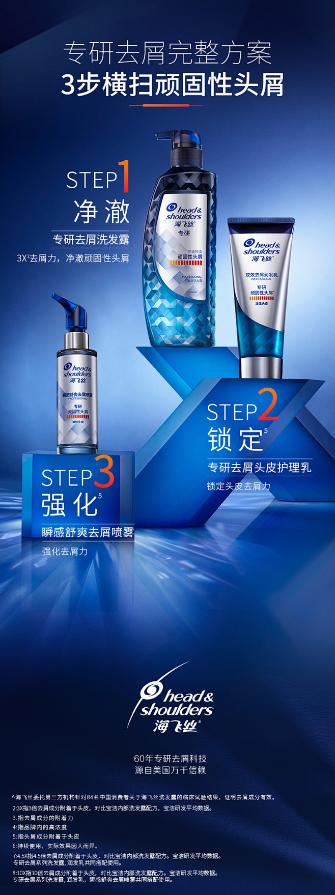 海飞丝专研去屑洗发水液露止痒控油润发乳任...