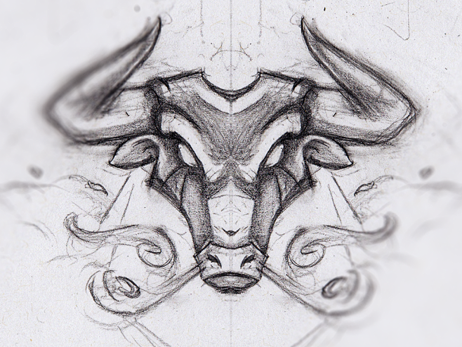 例证公牛dribbble