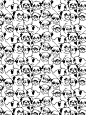 Oh Pugs Art Print. Textiles and patterns.