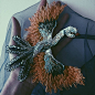 灵动，绣在薄纱上的鱼鸟和昆虫 | 俄罗斯纺织品设计师 Katerina Marchenko ​​​​