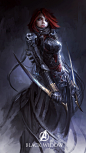 Black Widow, Daniel Kamarudin : fantasy redesign of Black Widow.