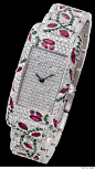 Charles Oudin Watch with Diamonds, Rubies and Emeralds
