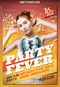 Print Templates - Party Fever Flyer | GraphicRiver