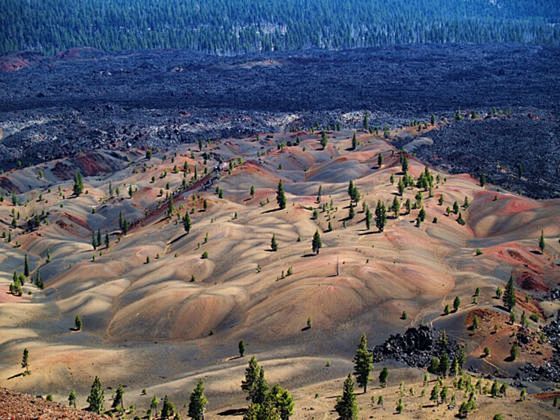 在加利福尼亚Lassen Volcani...