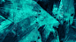 General 3840x2160 digital art minimalism abstract geometry blue paint splatter grunge
