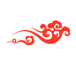 中国风古风水墨祥云山水画山峦云朵红日装饰PNG免抠设计素材
