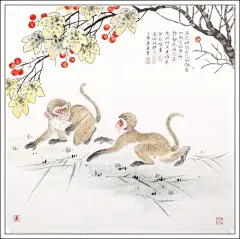兜底儿网画家张永权生肖猴作品赏析三 - 兜底动态 - 兜底儿网