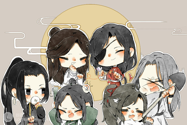 花怜天官赐福谷语绘