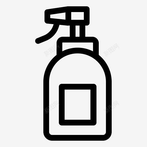 清新剂空气清新剂喷雾瓶图标 平面电商 创意素材-花瓣网