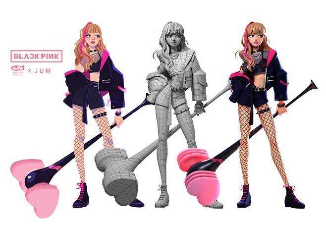 LISA Black Pink Fan ...