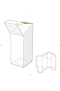 ai包装盒刀版图设计盒型展开图模切刀模刀线模板