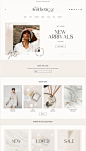 Shopify Theme Aesthetic White. Modern Minimalist Shopify Template #templates #zicxi