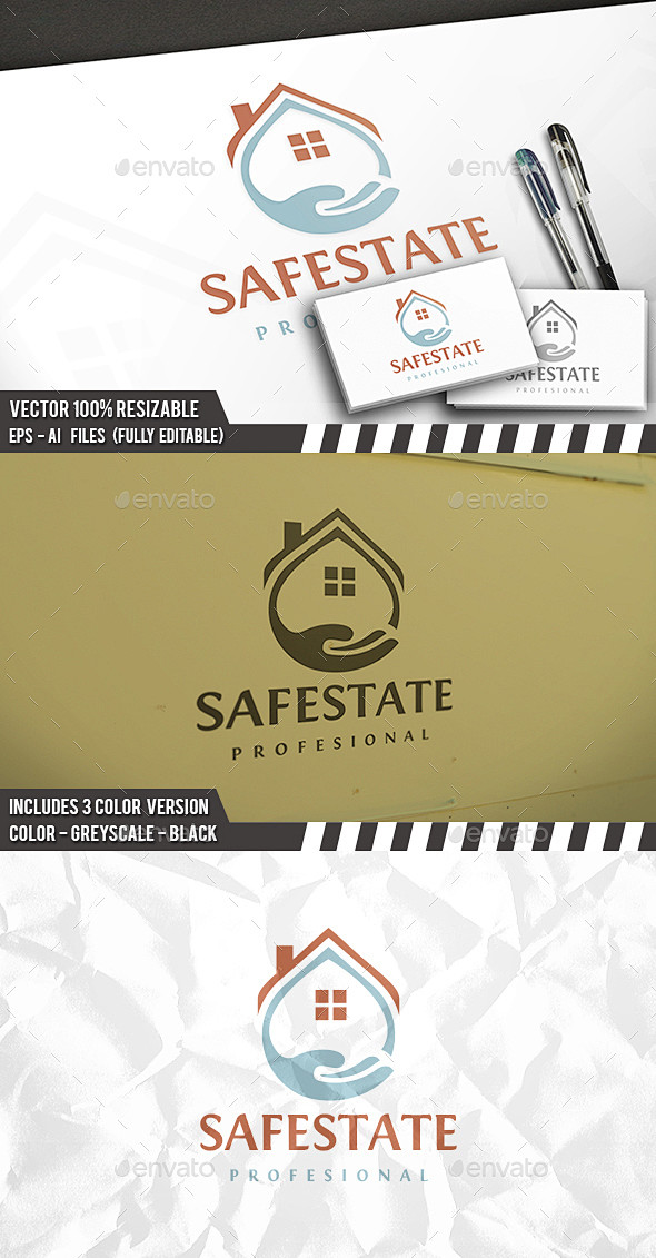 安全房地产标志,标志建筑模板Safe R...