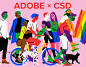 Adobe CSD Illustration : Illustration for Adobe Germany and the very first virtual #prideparade of CSD-Munich ️‍ The illustration showcases the timeline of the CSD movement! From the beginnings to a better tomorrow.