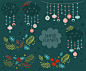 Christmas clipart, Christmas graphics, Winter clipart.