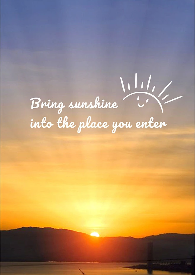 Sunrise Nature View Motivational Inspiring Quotes Poster素材-花瓣网