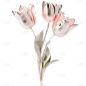 通用质感3D立体花束元素