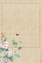 中国风复古工笔画民国风背景素材