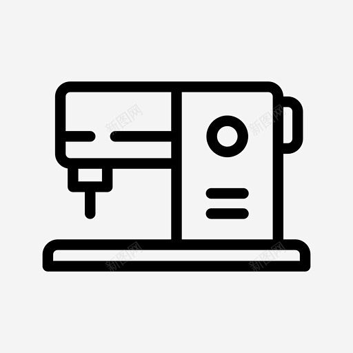缝纫机裁缝加上图标 icon 标识 标志 UI图标 设计图片 免费下载 页面网页 平面电商 创意素材