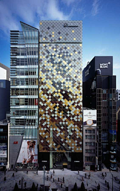 灵感酷丨ideakoool采集到丨A丨建筑设计表皮外立面幕墙丨创意造型玻璃金属隔栅幕墙