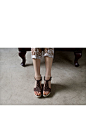 正品韩国代购2013夏新款公主鞋编织镂空坡跟绑带高跟凉鞋-淘宝网