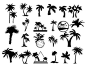 ▶【Silhouettes of palm trees vector】❶Thousands FREE vector graphics ❷AI EPS format ❸Don't waste time for search ➜ download ☆ VectorPicFree!