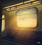 Inside a train by mclelun on deviantART