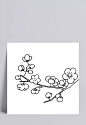 儿童画梅花树简笔画|梅花简笔画,花朵,植物